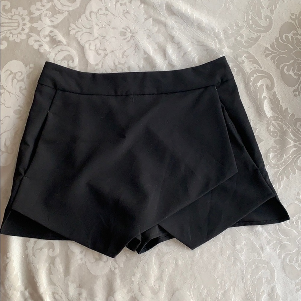 AQUA Faux Wrap Skort